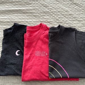 Set of 3 Spiritual Gangster women’s size medium sleeveless crop tank tops